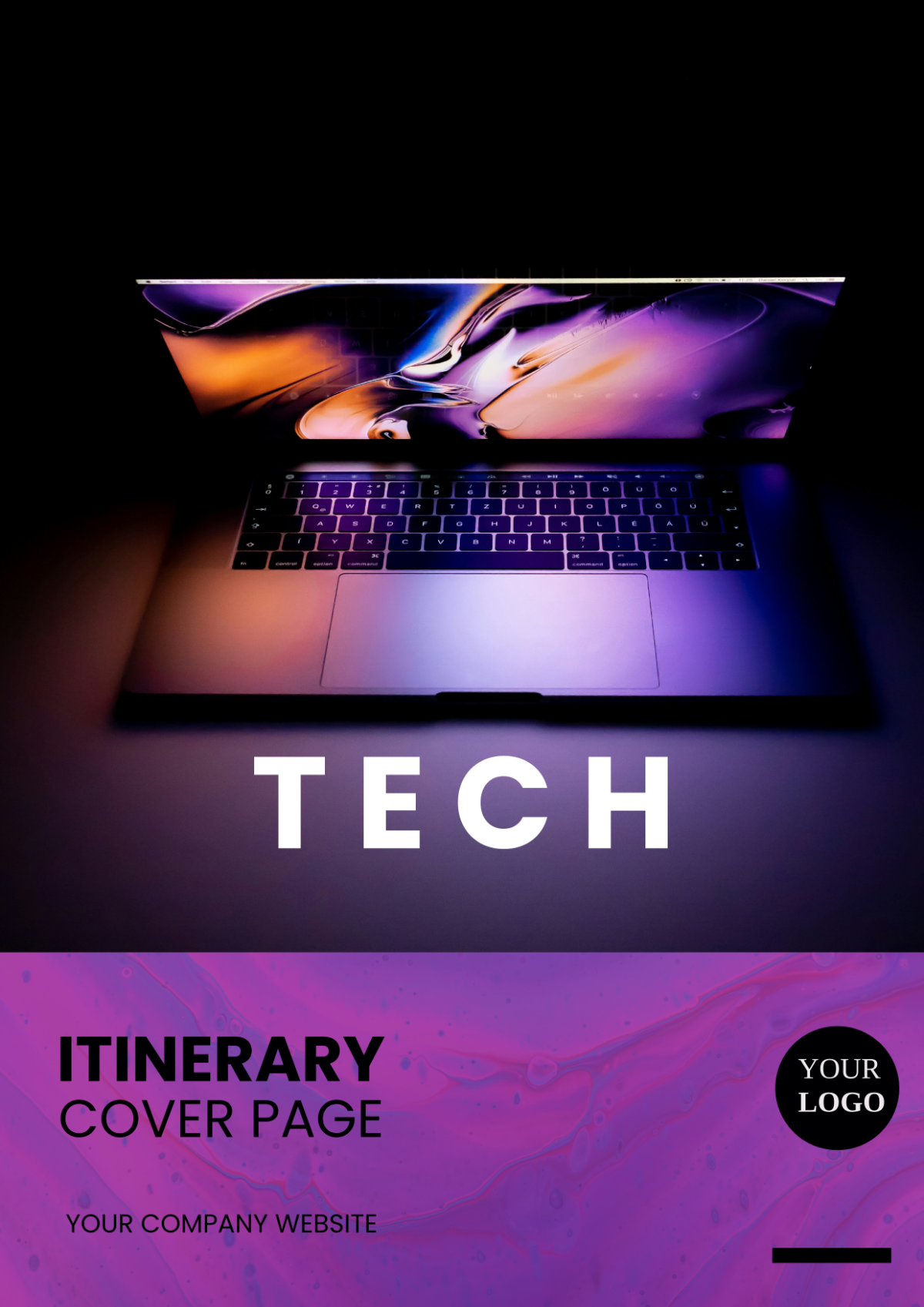Tech Itinerary Cover Page Template - Edit Online & Download Example ...