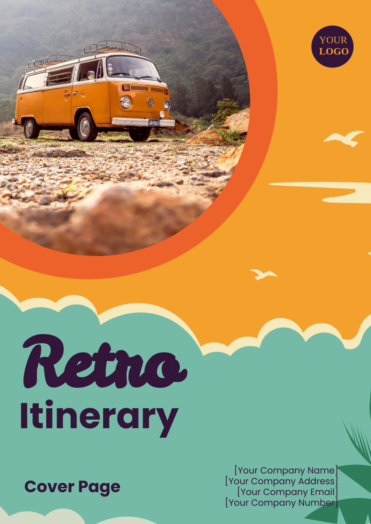 Retro Itinerary Cover Page