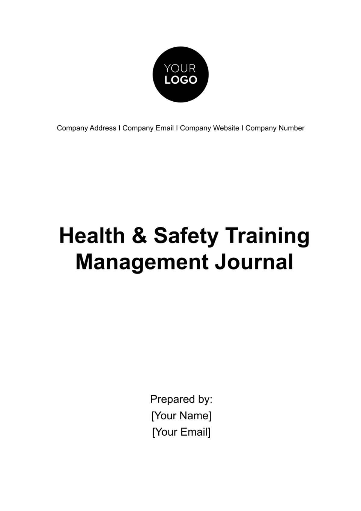 Health & Safety Training Management Journal Template - Edit Online & Download