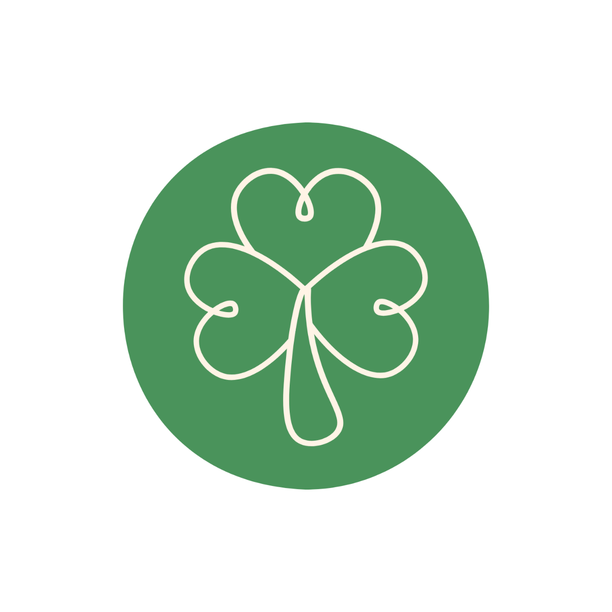 Shamrock Clover Leaf Logo Template