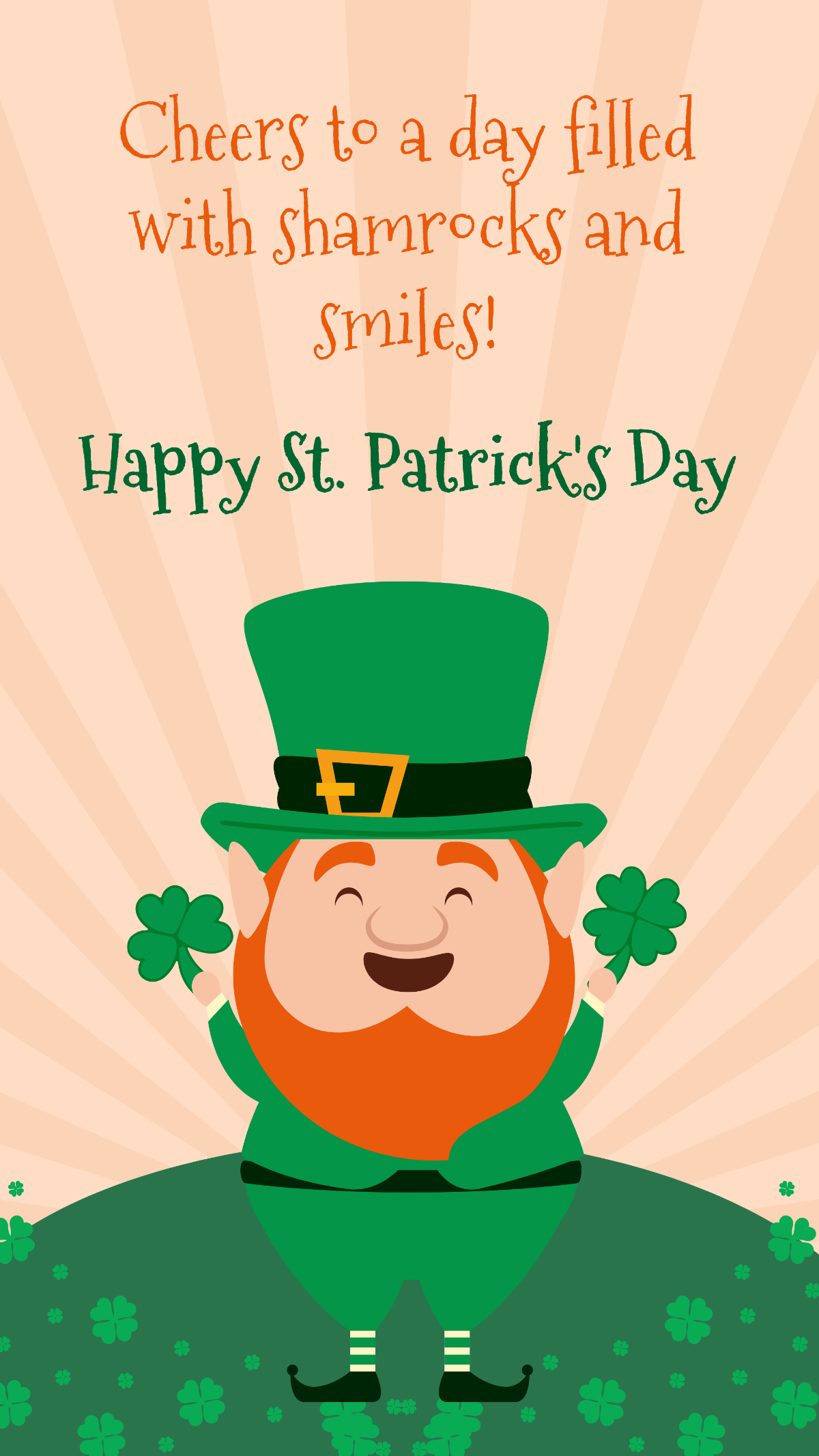 St. Patricks Day Shamrock Instagram Story Template