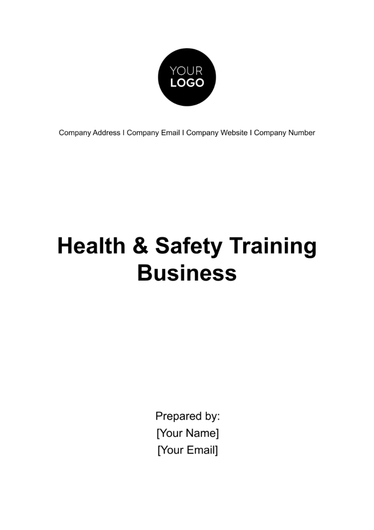 Free Health & Safety Training Business Plan Template