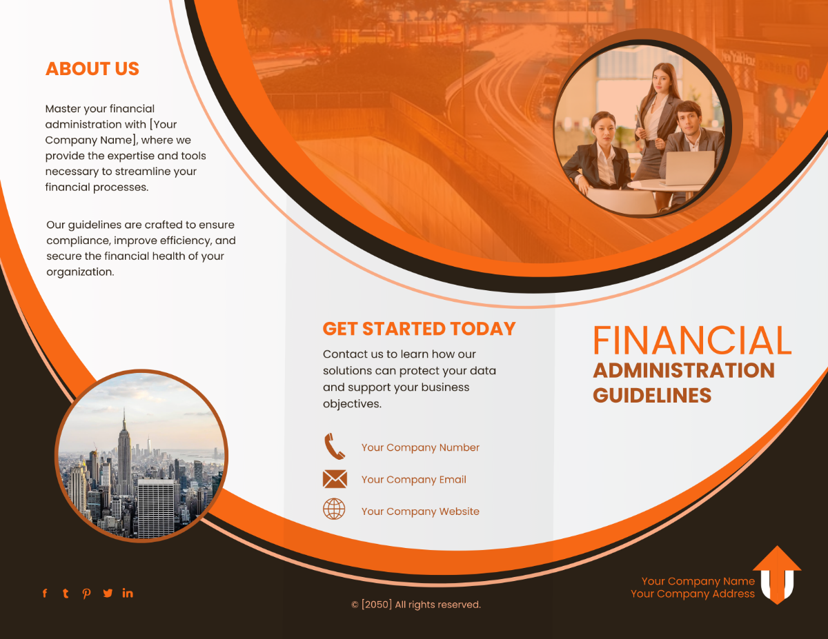 Financial Administration Guidelines Brochure Template