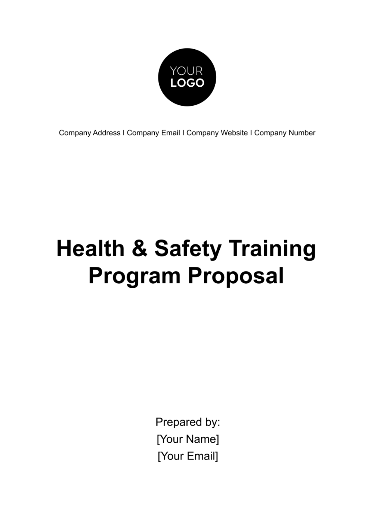 Health & Safety Training Program Proposal Template - Edit Online & Download