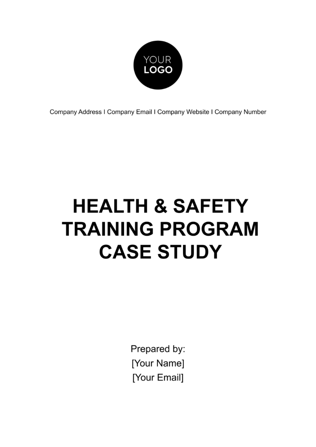 Health & Safety Training Program Case Study Template