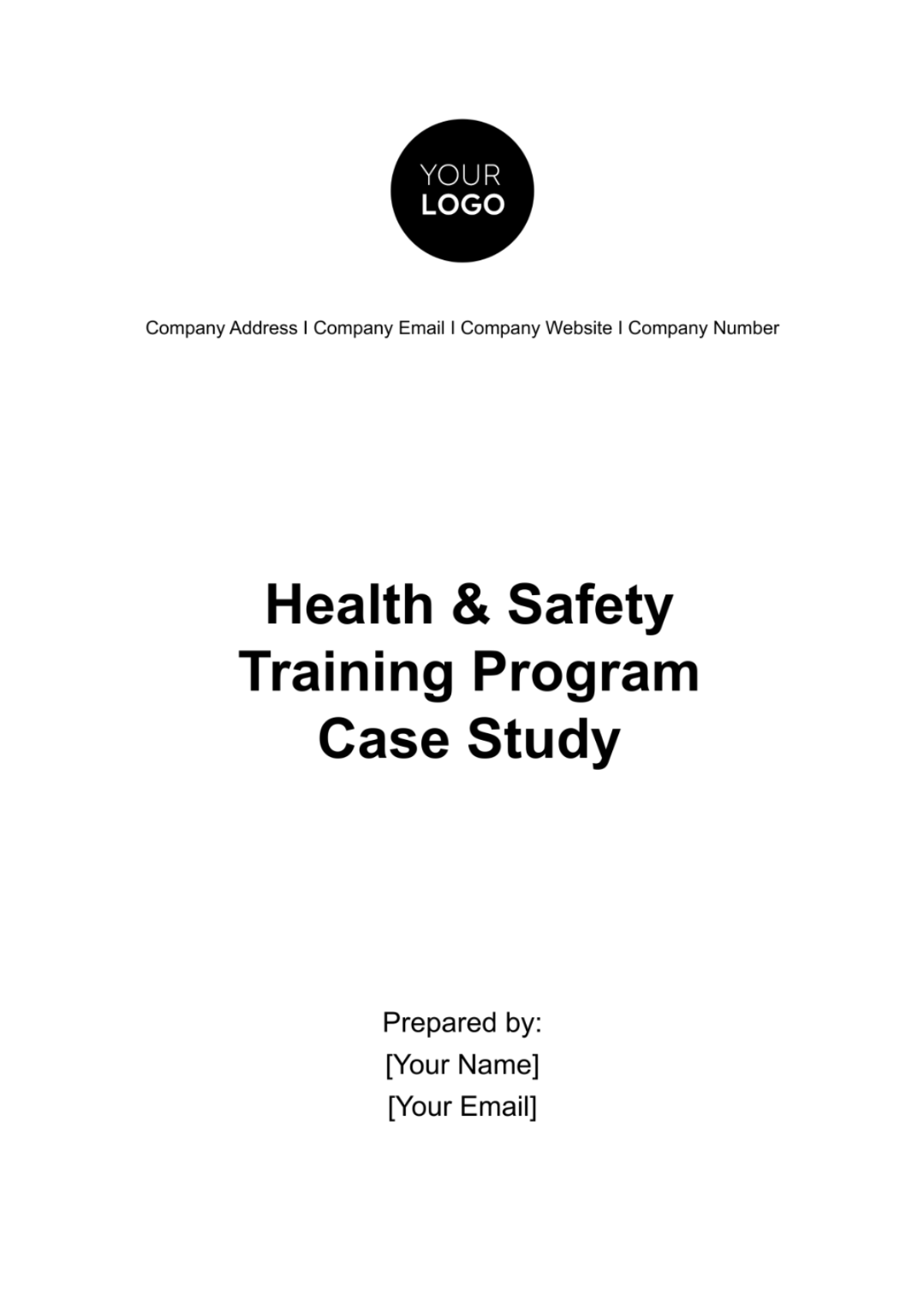 Health & Safety Training Program Case Study Template - Edit Online & Download