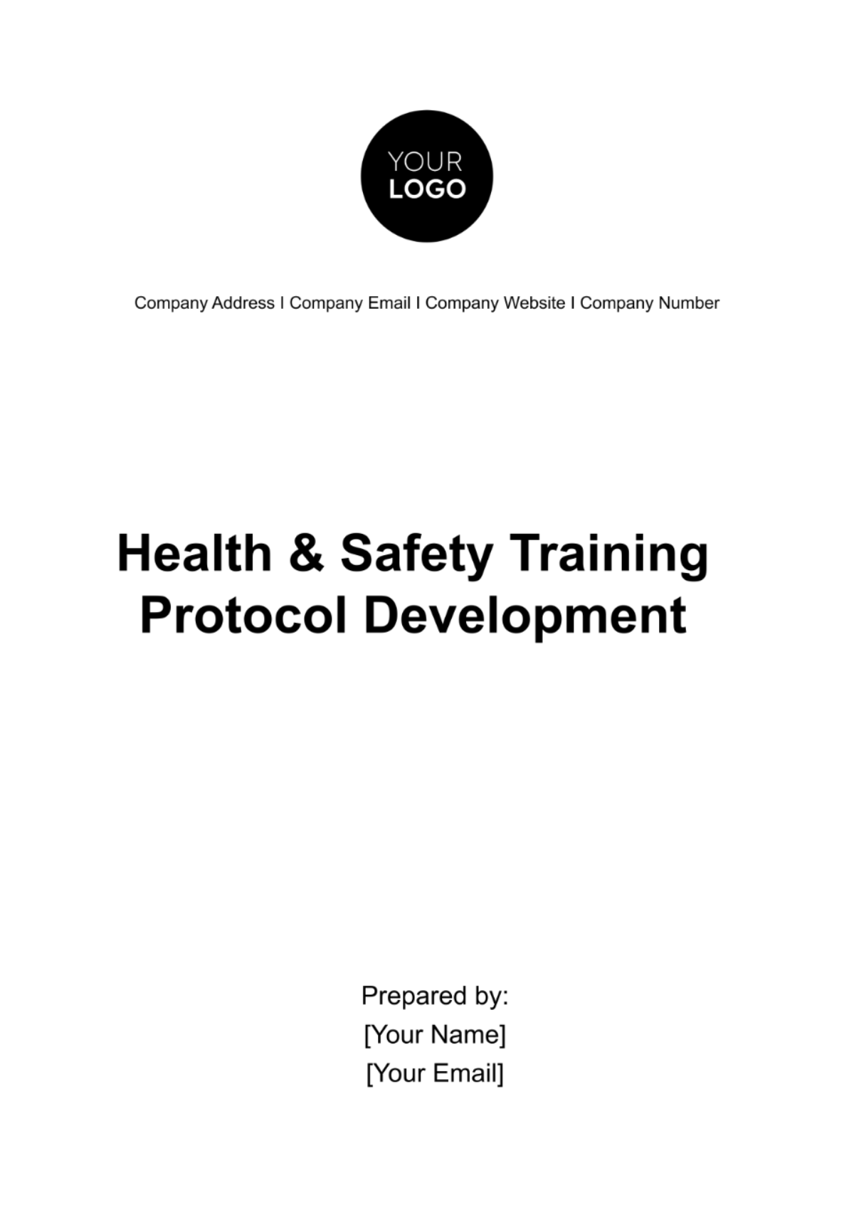 Health & Safety Training Protocol Development Template - Edit Online ...