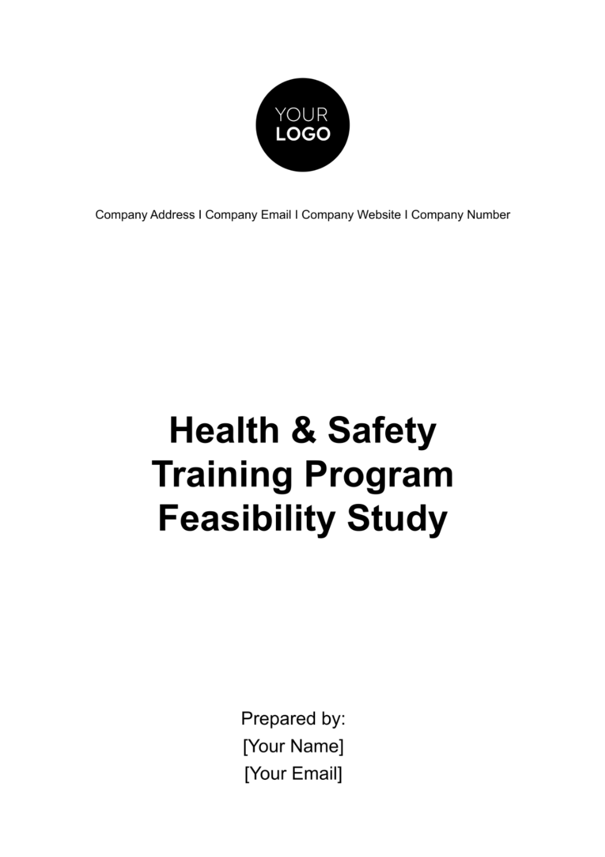 Health & Safety Training Program Feasibility Study Template - Edit Online & Download