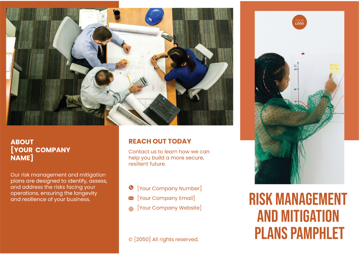 Risk Management and Mitigation Plans Pamphlet Template
