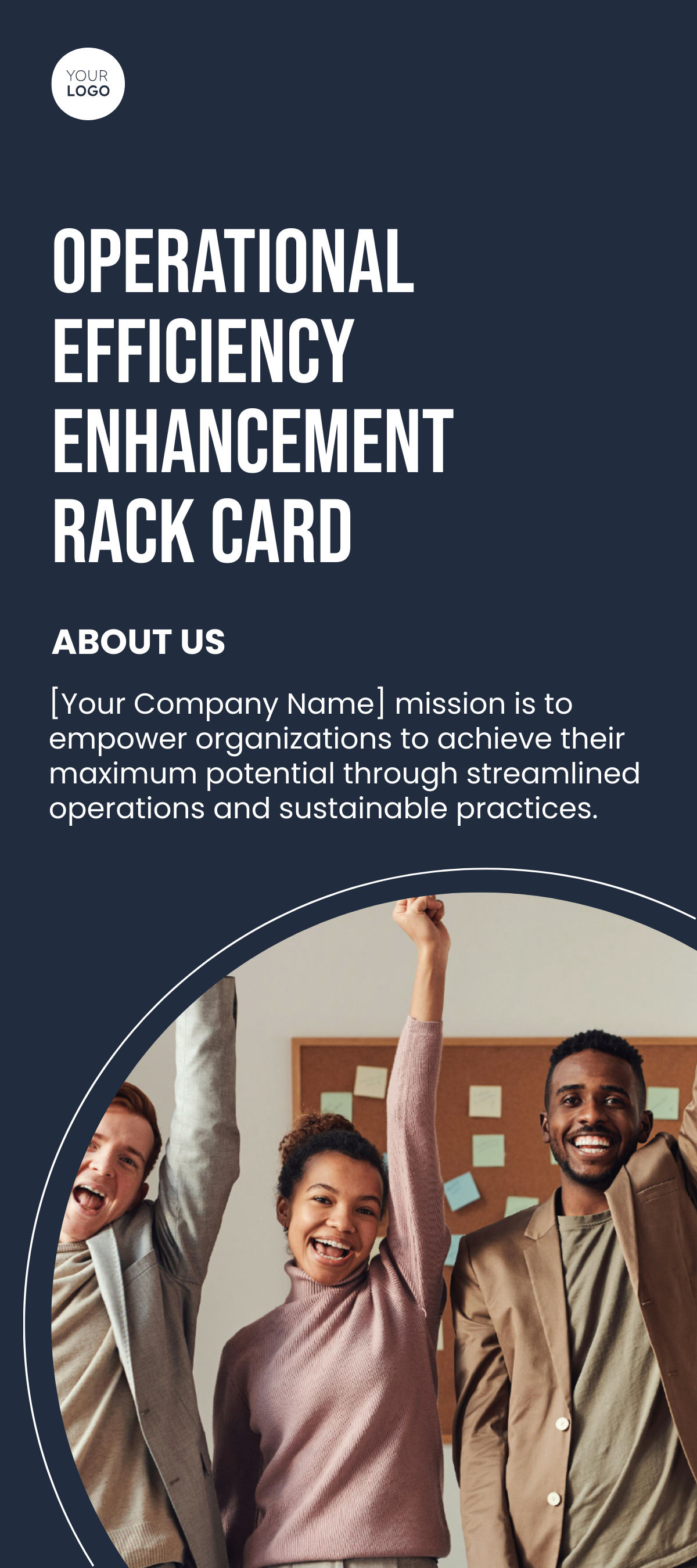 Free Operational Efficiency Enhancement Rack Card Template