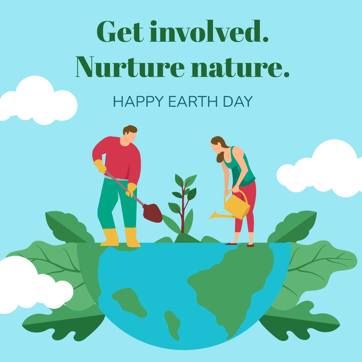 Earth Day Instagram Post Template