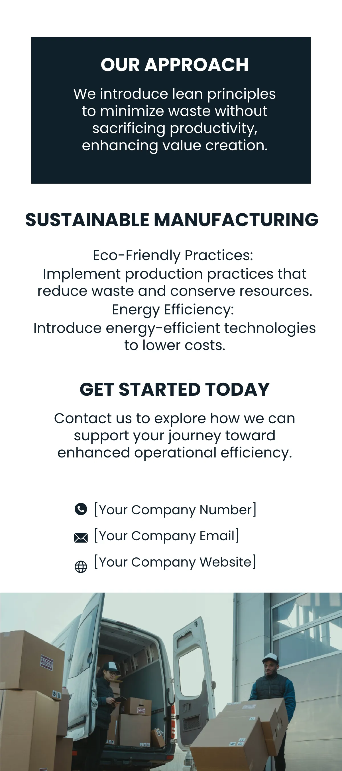 Free Production Process Improvement Guide Rack Card Template to Edit Online