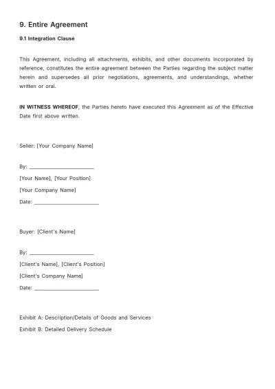 Free Sales Agreement for Multi-Phase Deal Closure Template to Edit Online