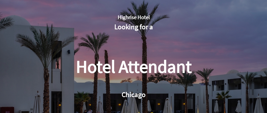 Free Hotel Attendant Job Ad/Description Template.jpe