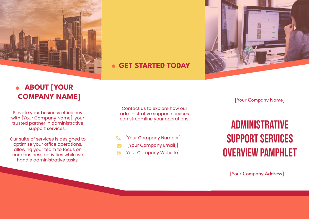 Administrative Support Services Overview Pamphlet Template