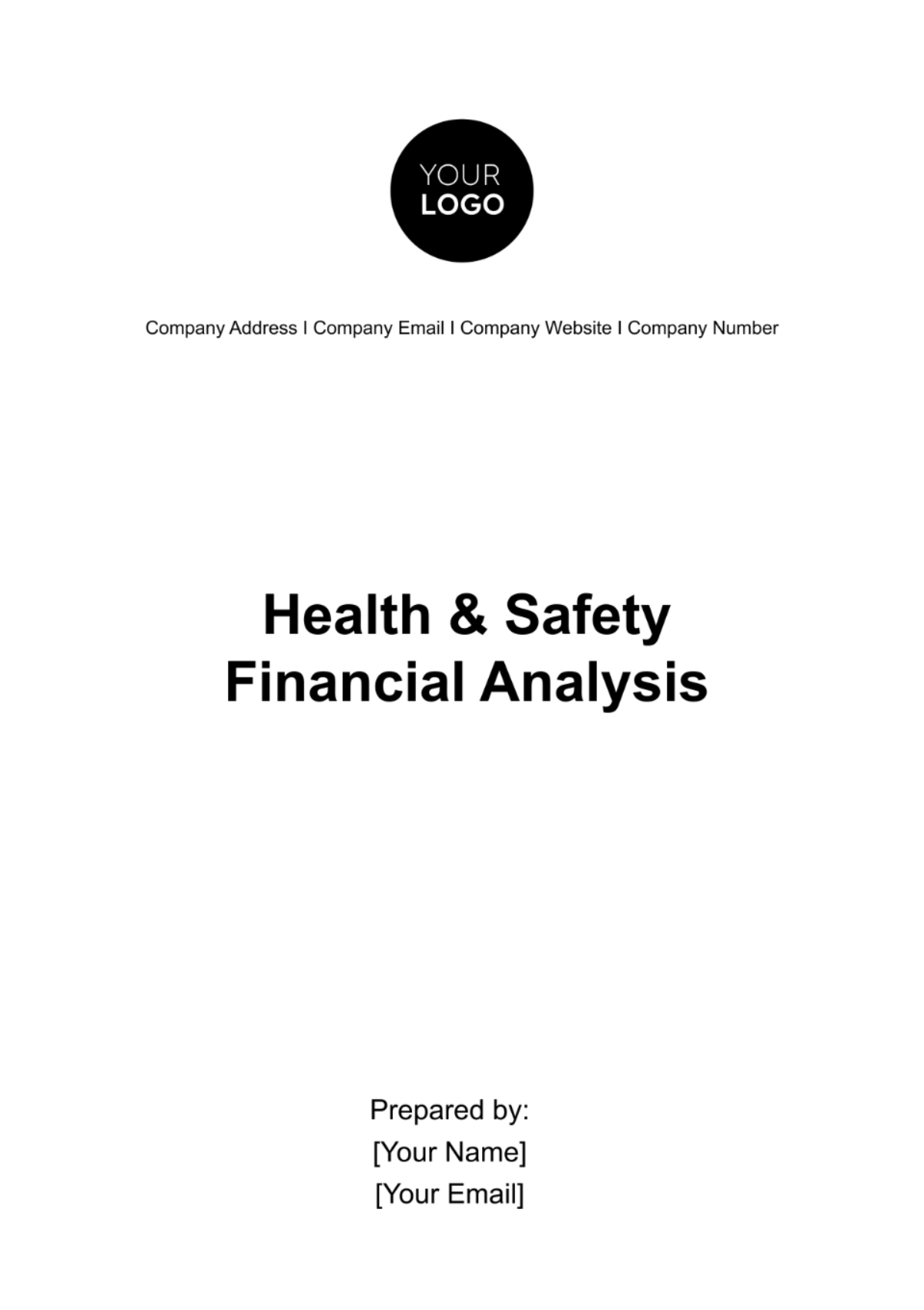 Health & Safety Training Financial Analysis Template