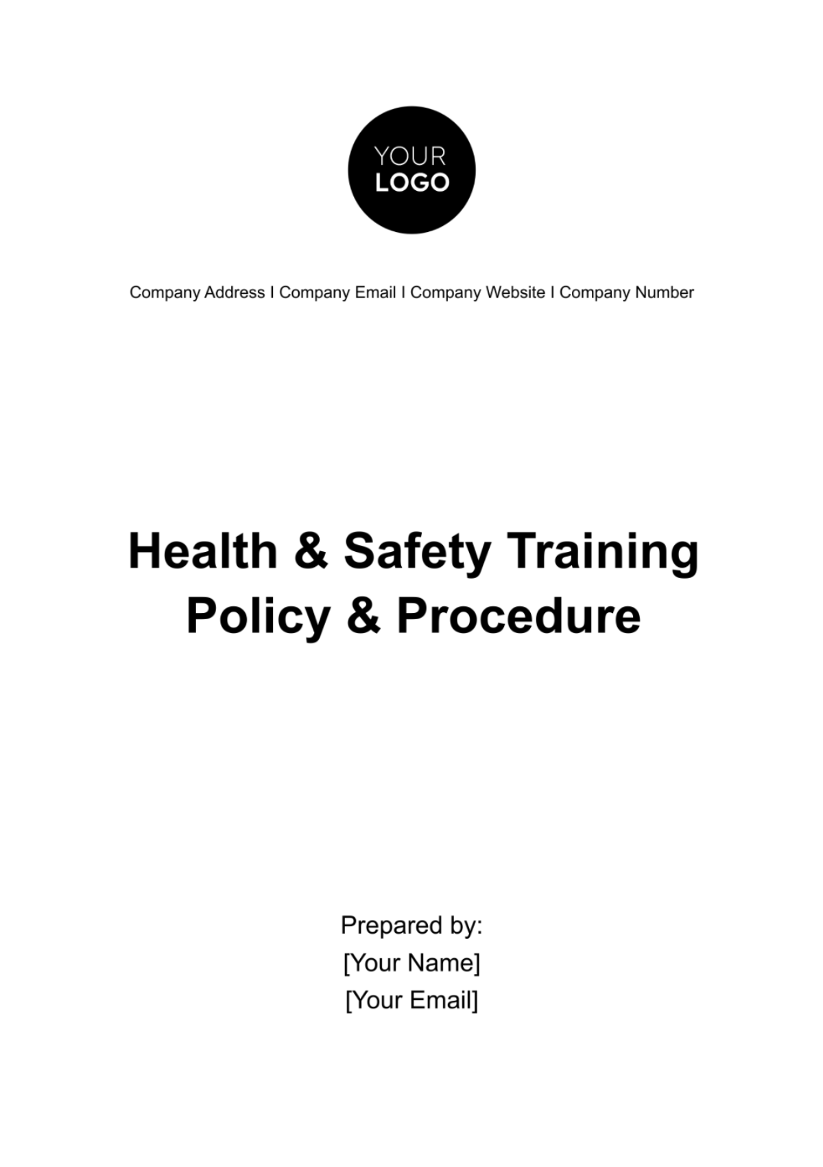 Health & Safety Training Policy & Procedure Template - Edit Online & Download