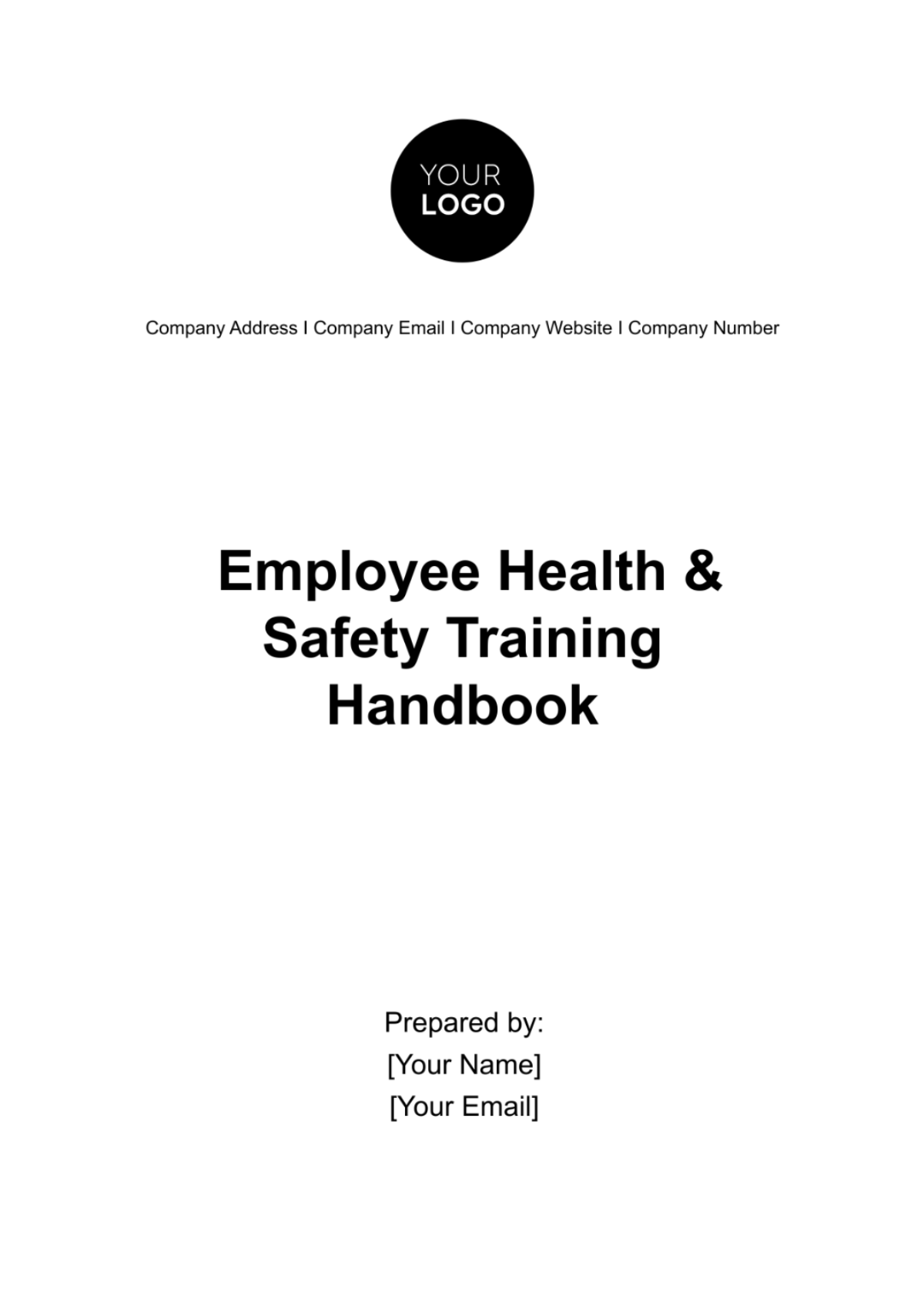 Employee Health & Safety Training Handbook Template - Edit Online & Download