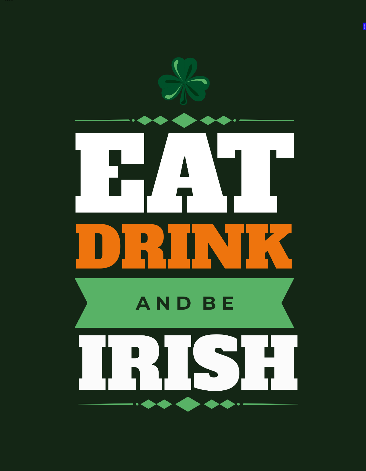 Shamrock St Patrick's Day T-Shirt Design Template - Edit Online & Download