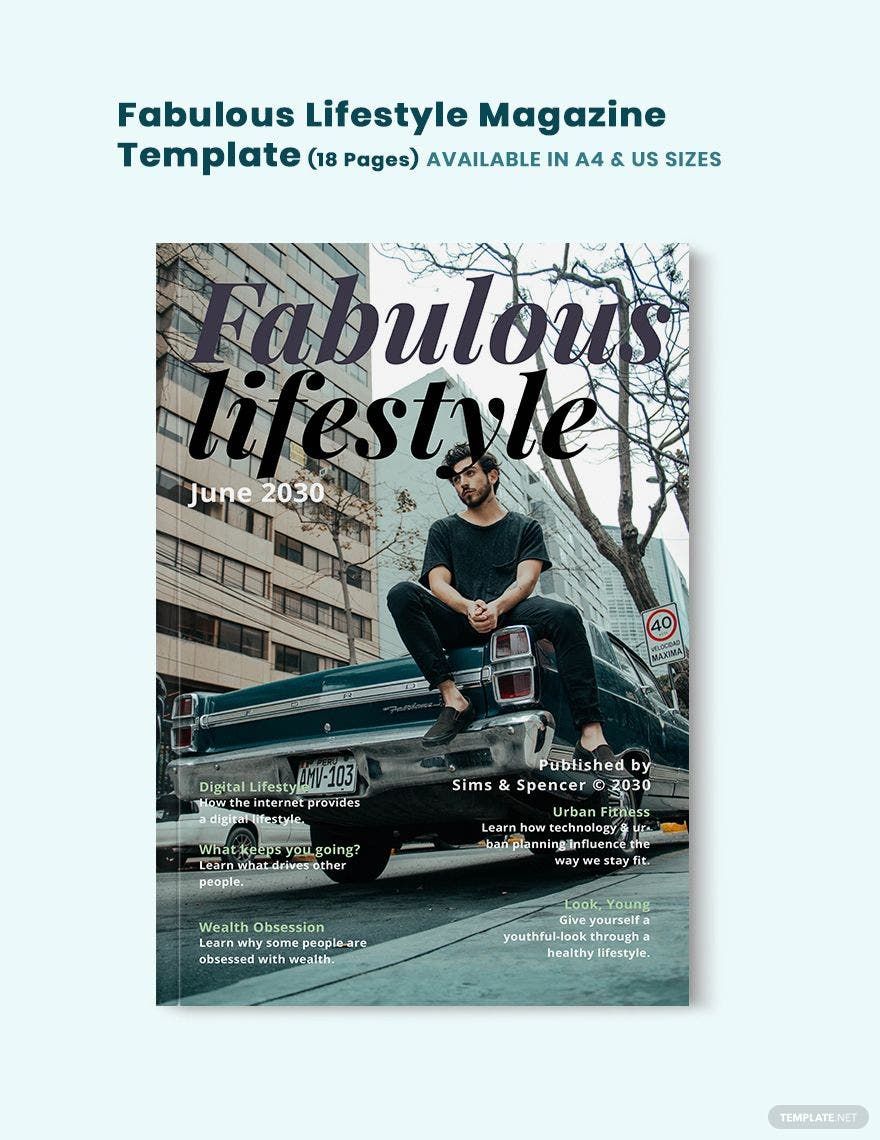 Fabulous Lifestyle Magazine Template in Word, Apple Pages, Publisher, InDesign