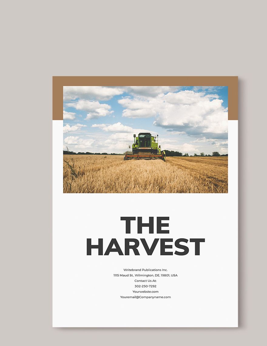 Farming Magazine Template