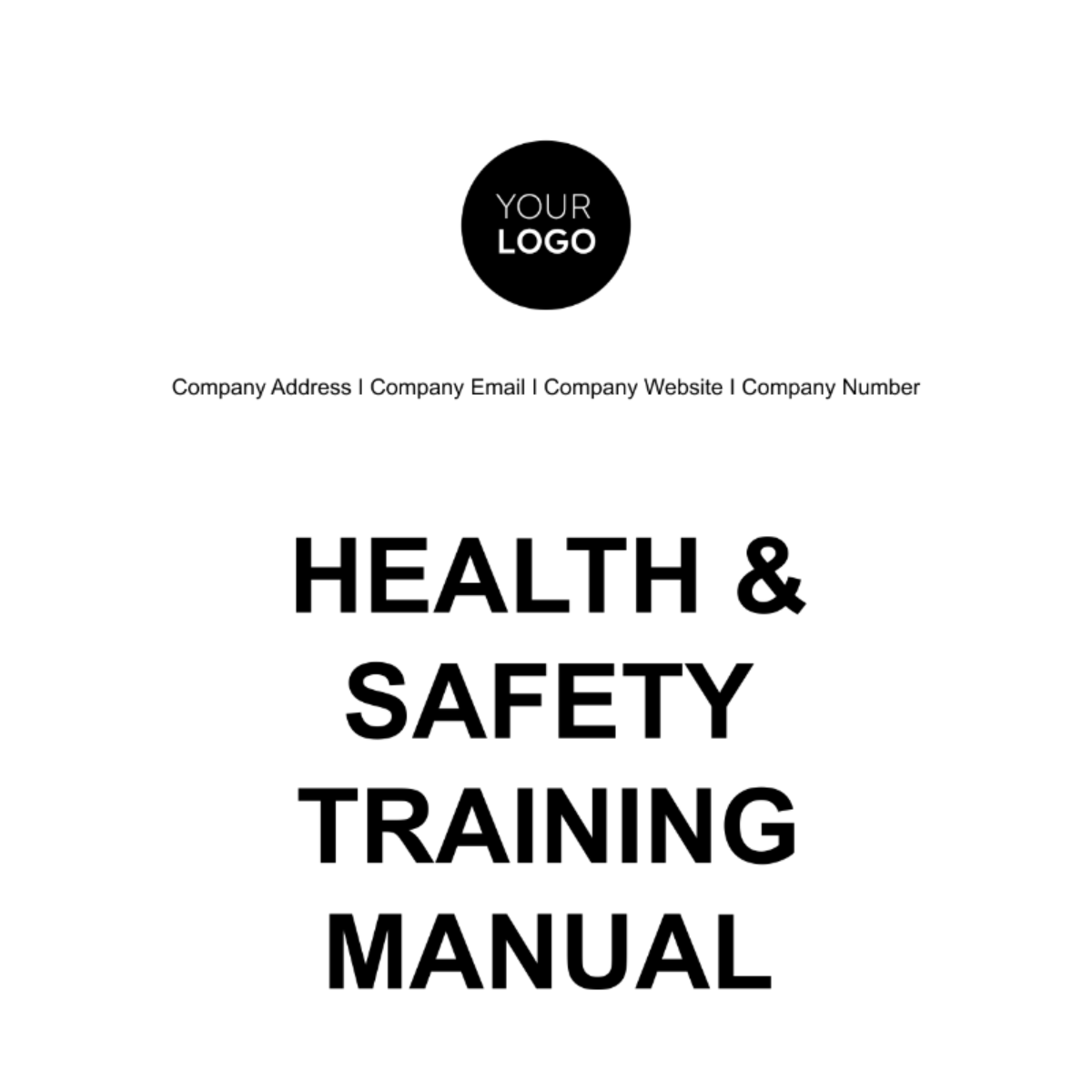 Free Health & Safety Training Manual Template