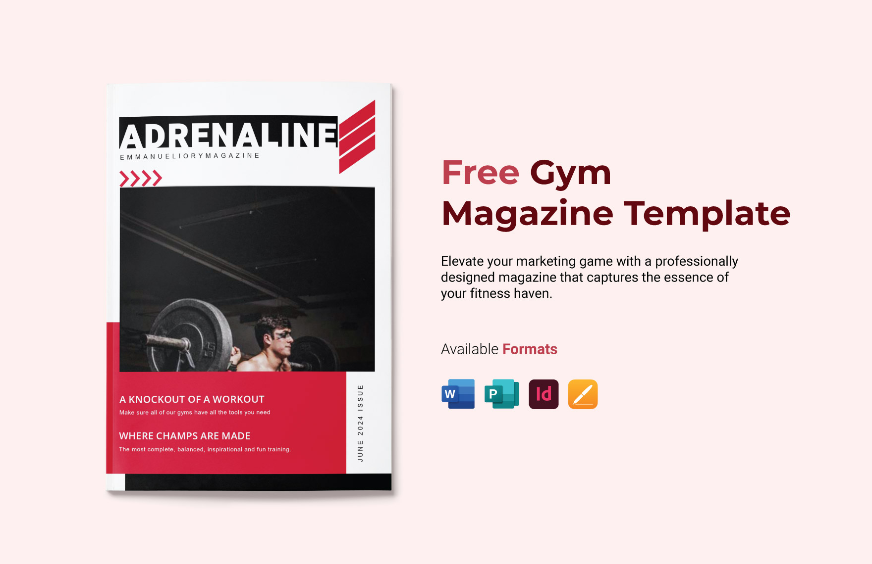 Gym Magazine Template