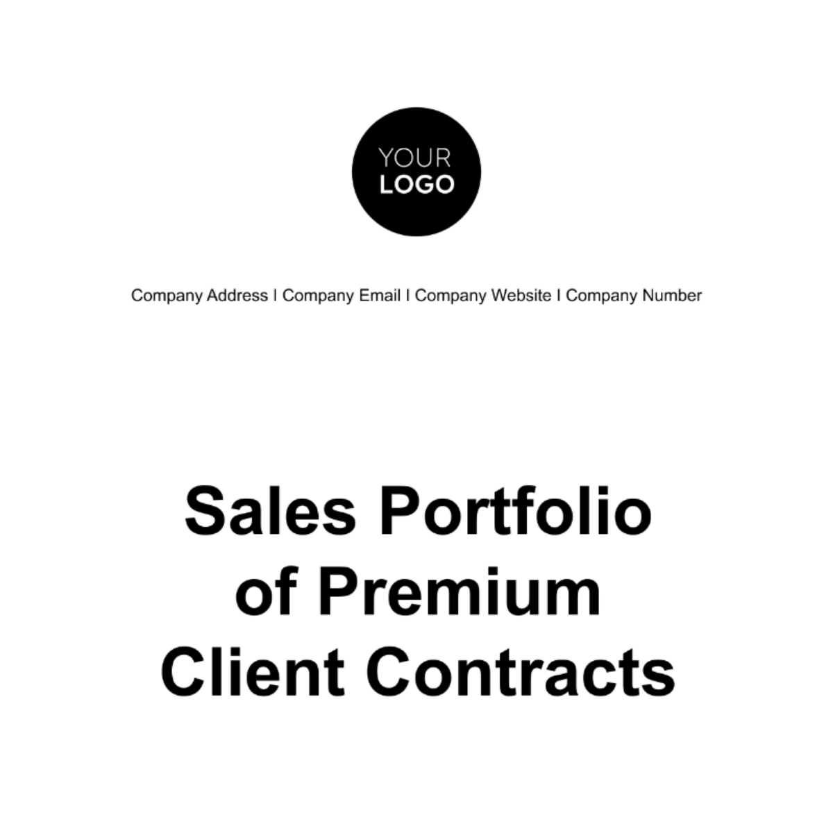 Free Sales Portfolio of Premium Client Contracts Template