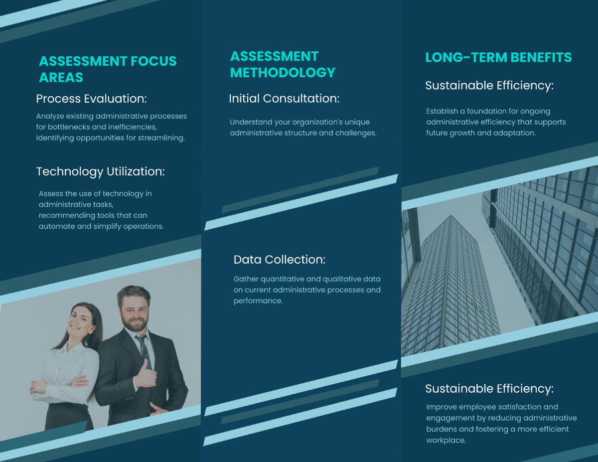 Free Administrative Efficiency Assessment Brochure Template to Edit Online