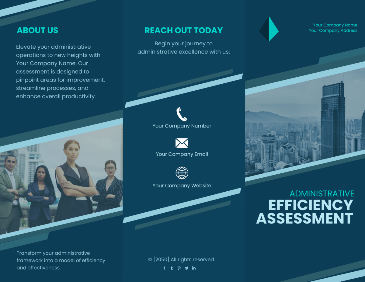Administrative Efficiency Assessment Brochure Template