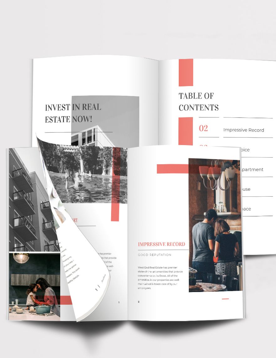Real Estate Portfolio Template Download in Word, Apple Pages