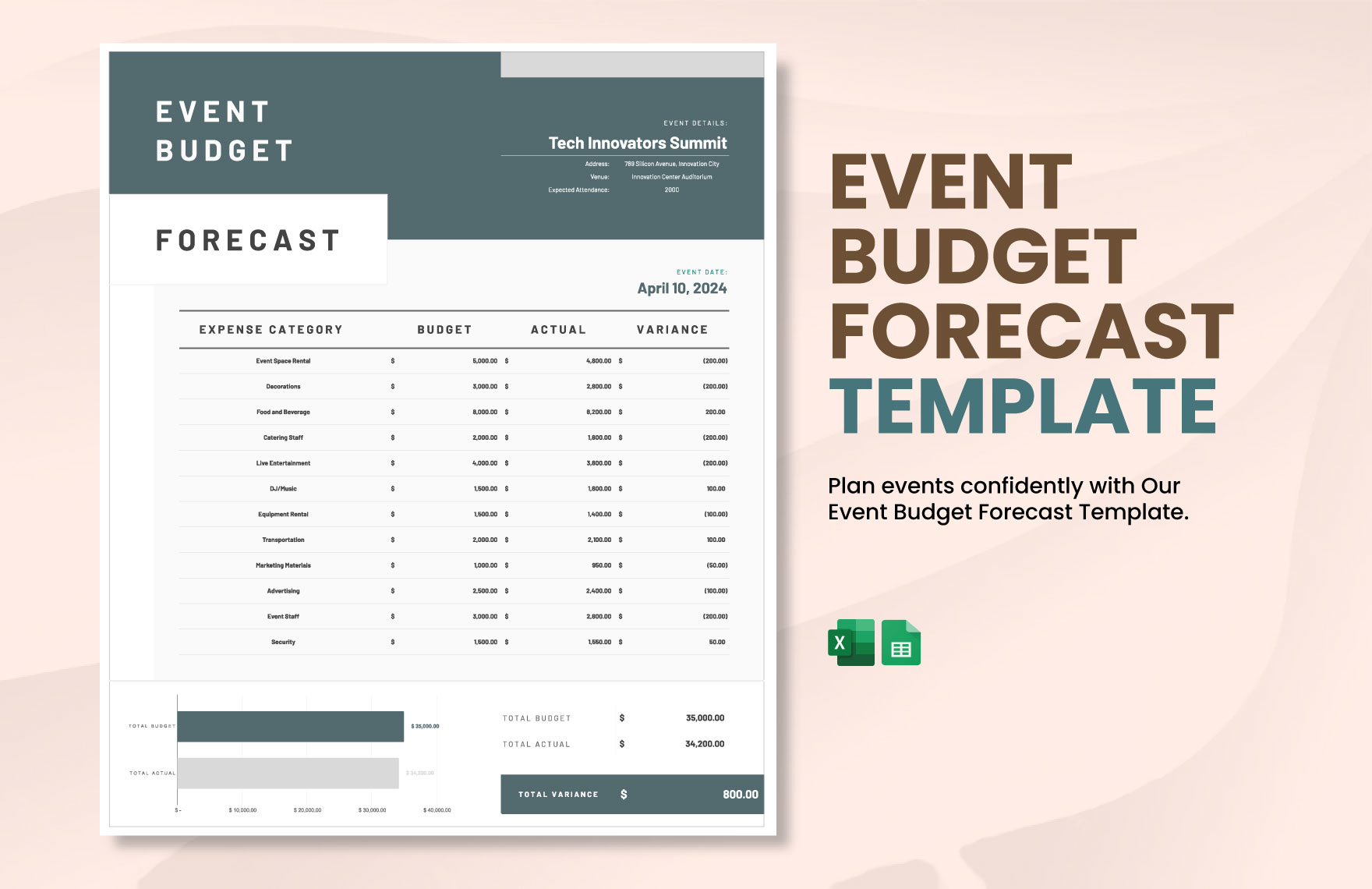 Free Conference Budget Templates Editable And Printable