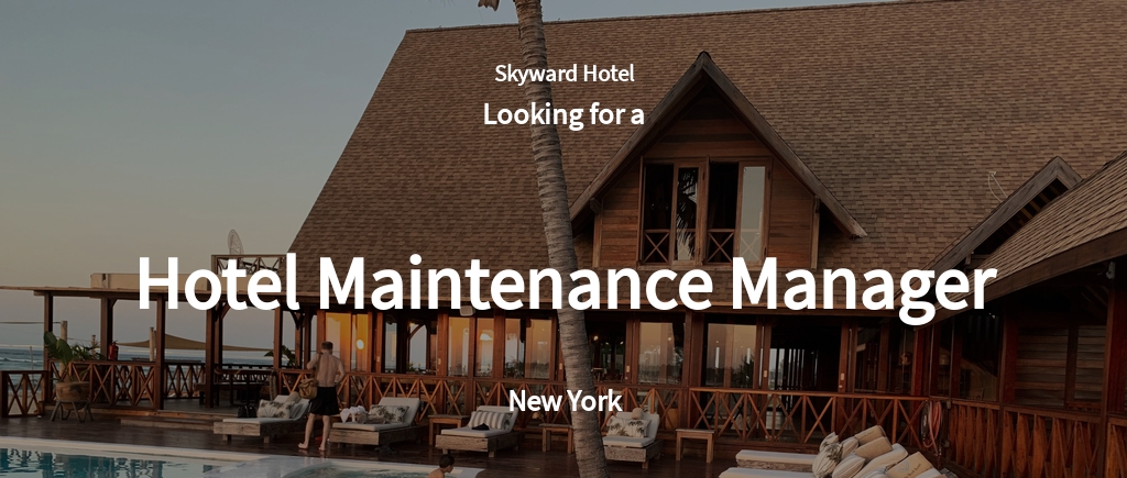 Free Hotel Maintenance Manager Job Ad/Description Template.jpe