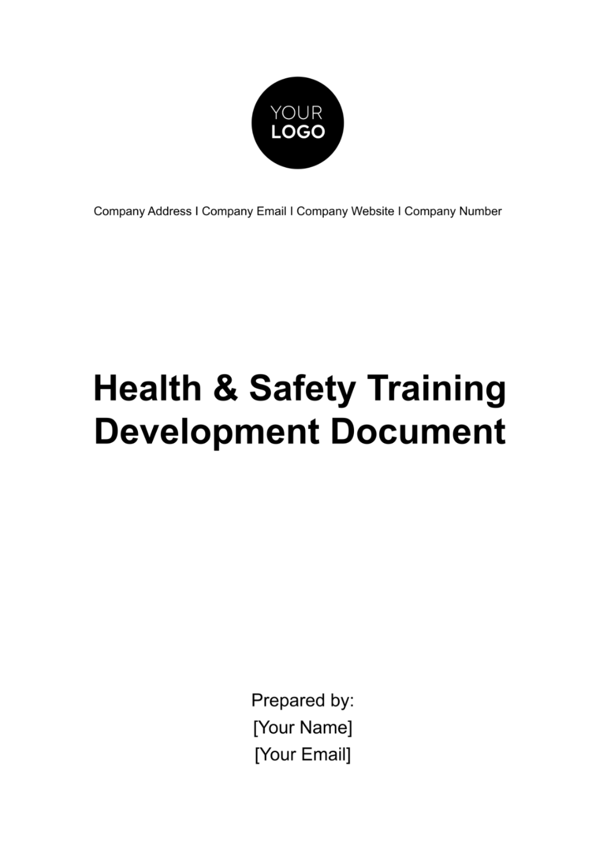 Health & Safety Training Development Document Template - Edit Online & Download