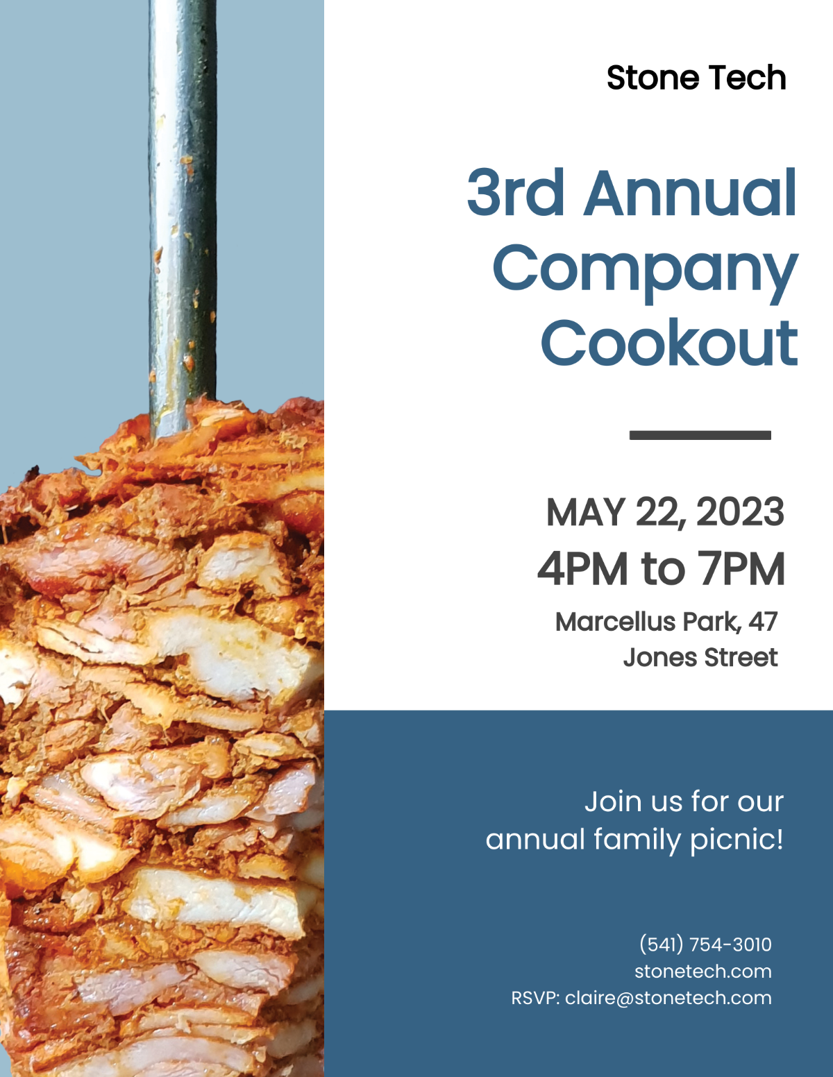 Company Cookout Flyer Template