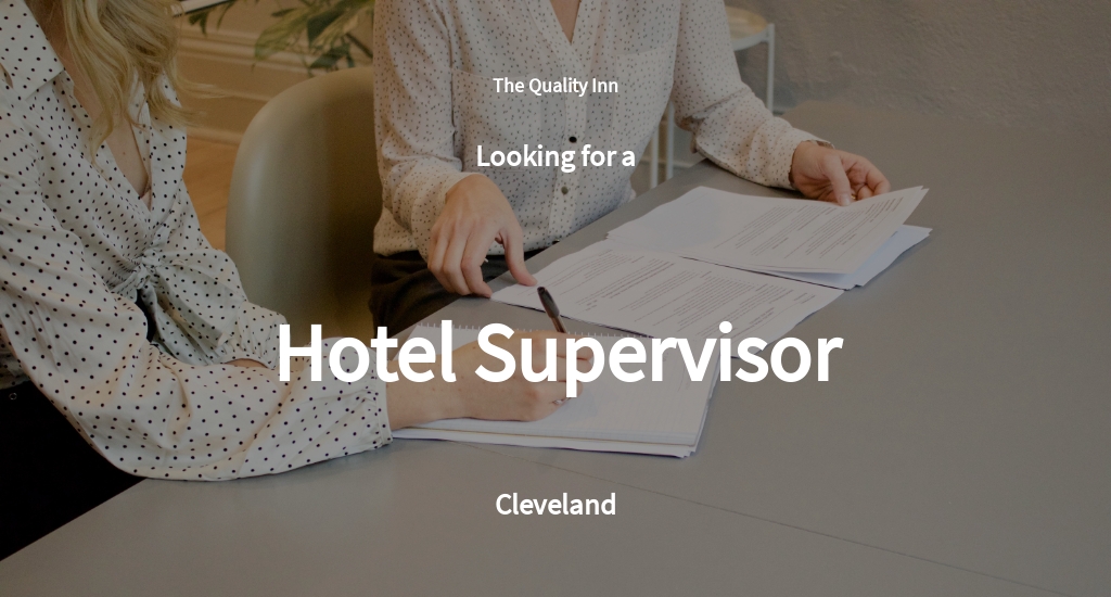 Free Hotel Supervisor Job Ad/Description Template.jpe
