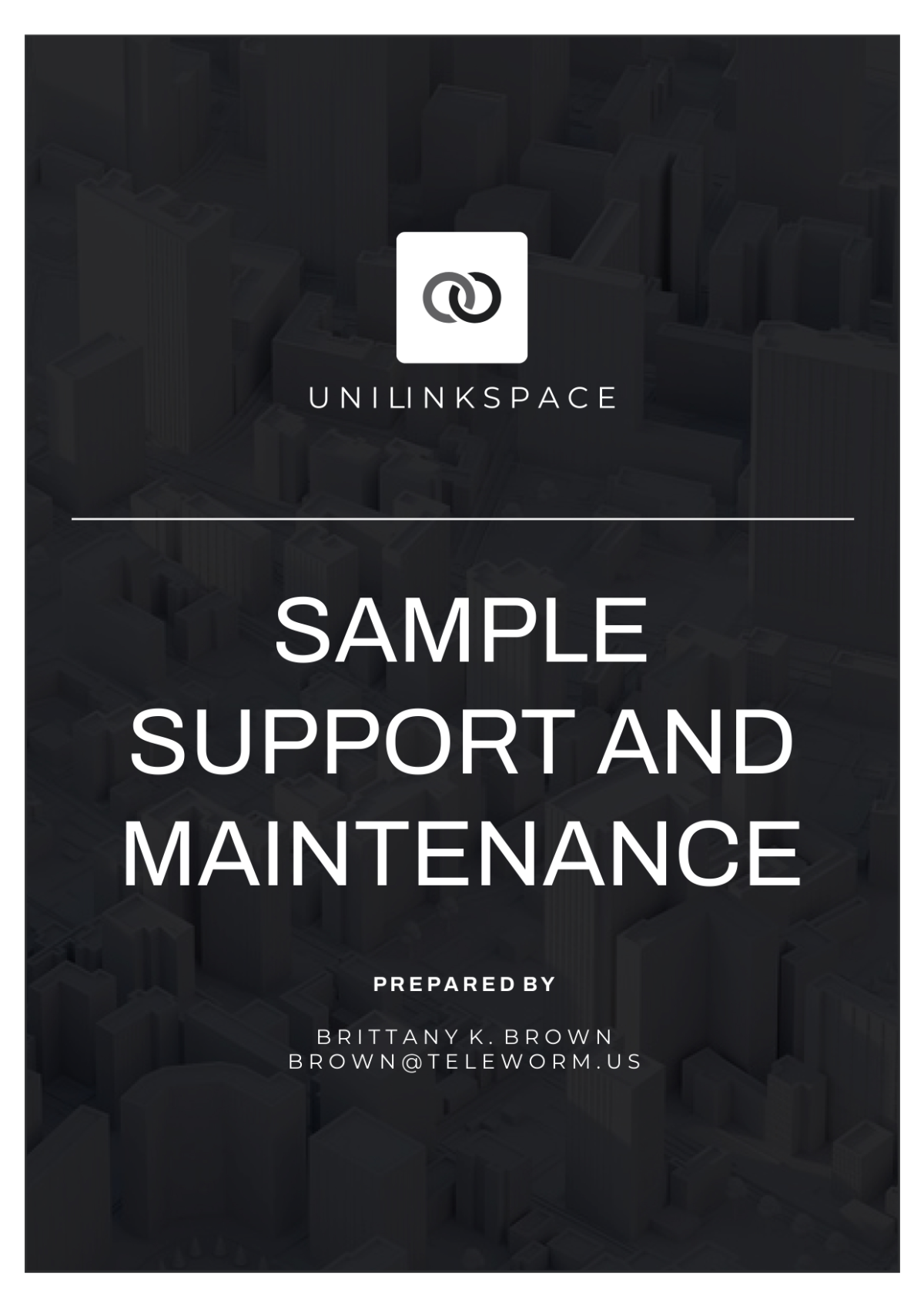 Sample Support and Maintenance Template
