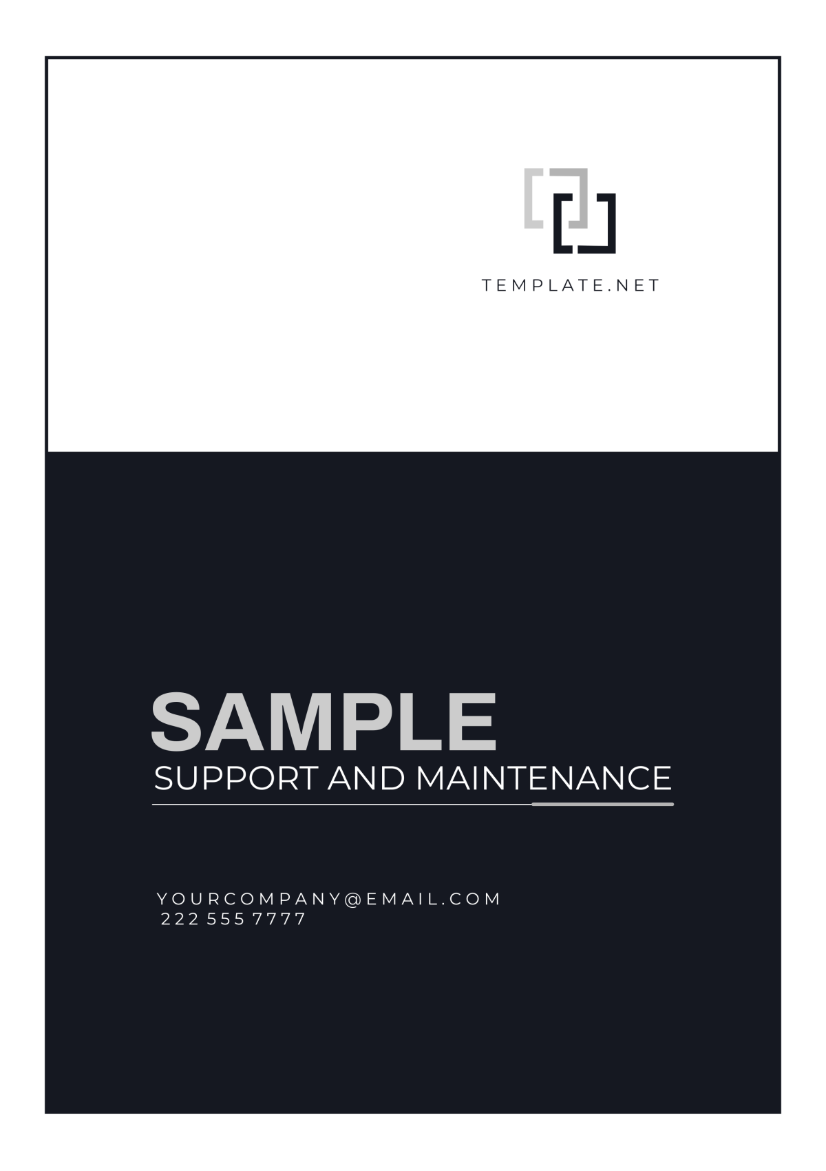 Sample Support and Maintenance Template - Edit Online & Download