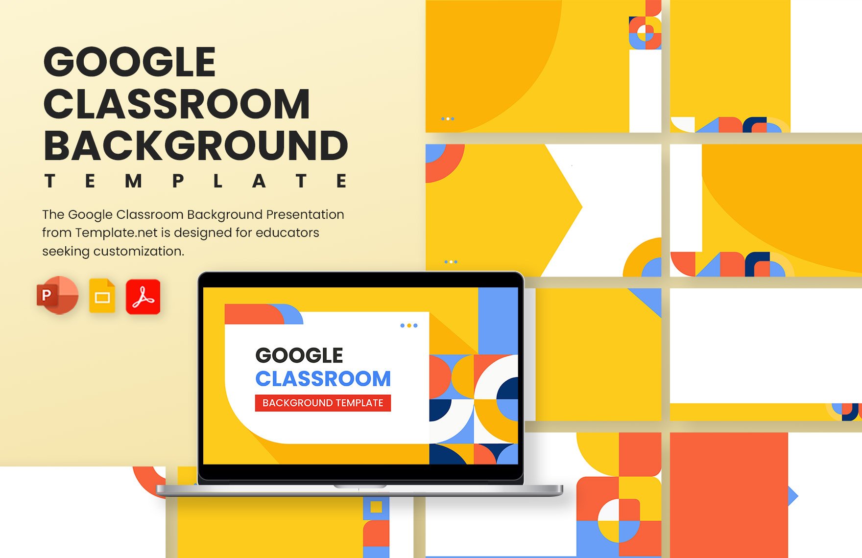 Google Classroom Background Template in PDF, PowerPoint, Google Slides