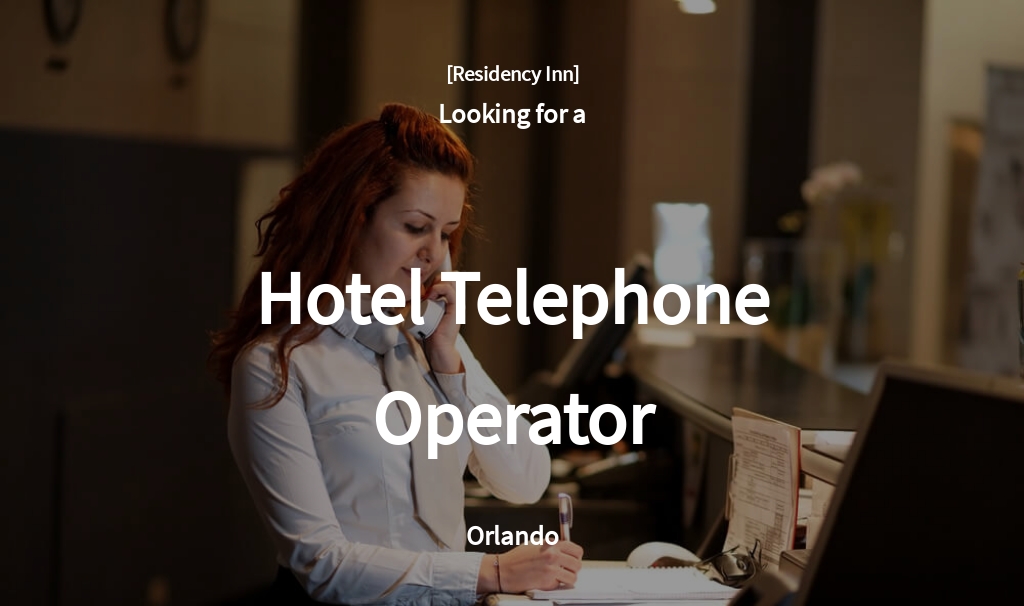 Free Hotel Telephone Operator Job Ad/Description Template.jpe