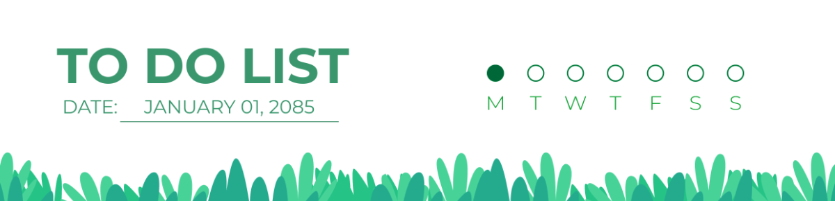 Nature-Inspired To Do List Header