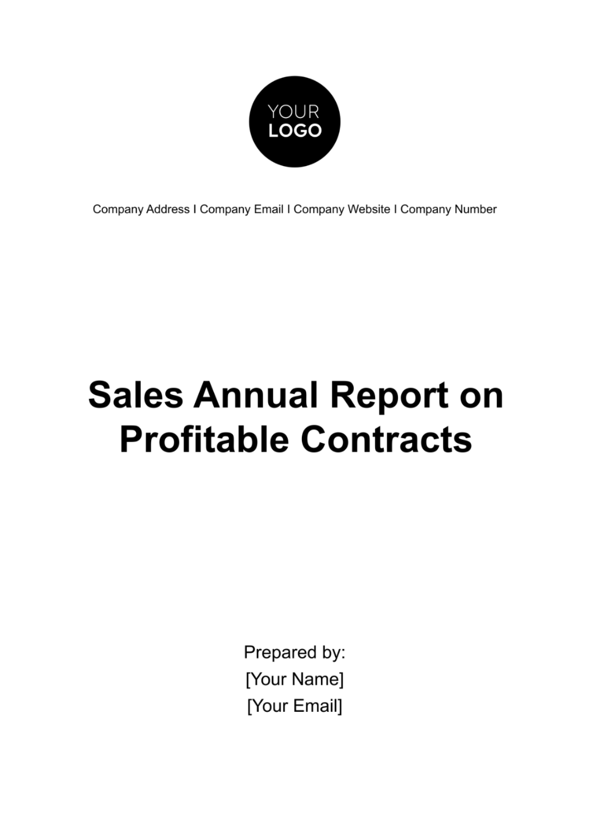 Sales Annual Report on Profitable Contracts Template - Edit Online & Download