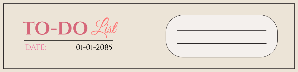 Beautiful To Do List Header Template - Edit Online & Download