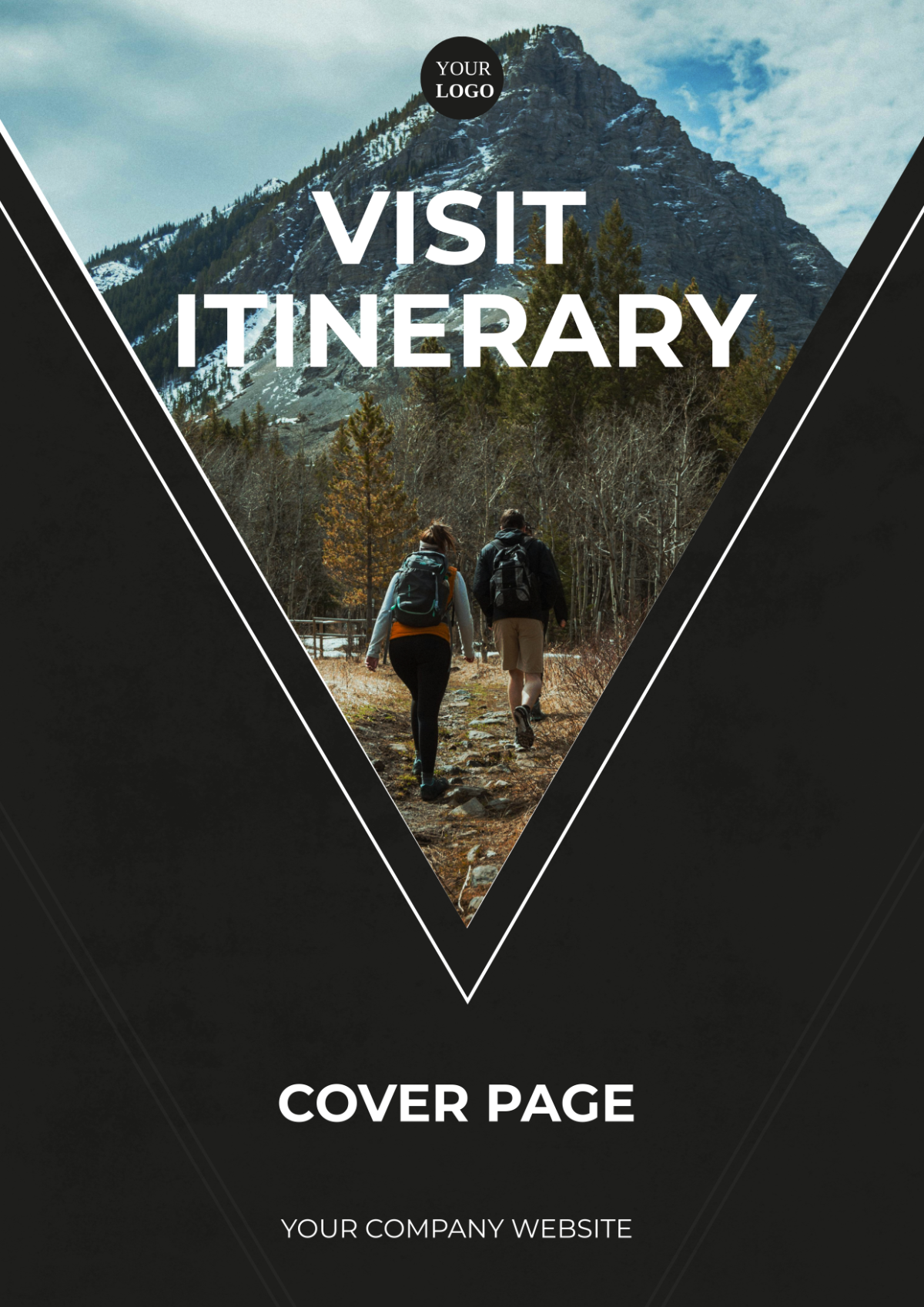 Free Visit Itinerary Cover Page Template