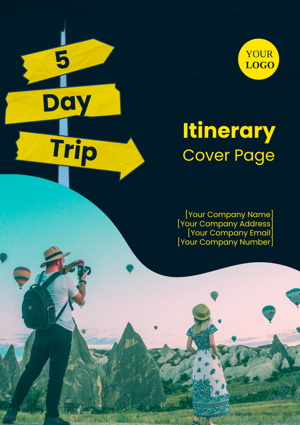 5 Day Trip Itinerary Cover Page