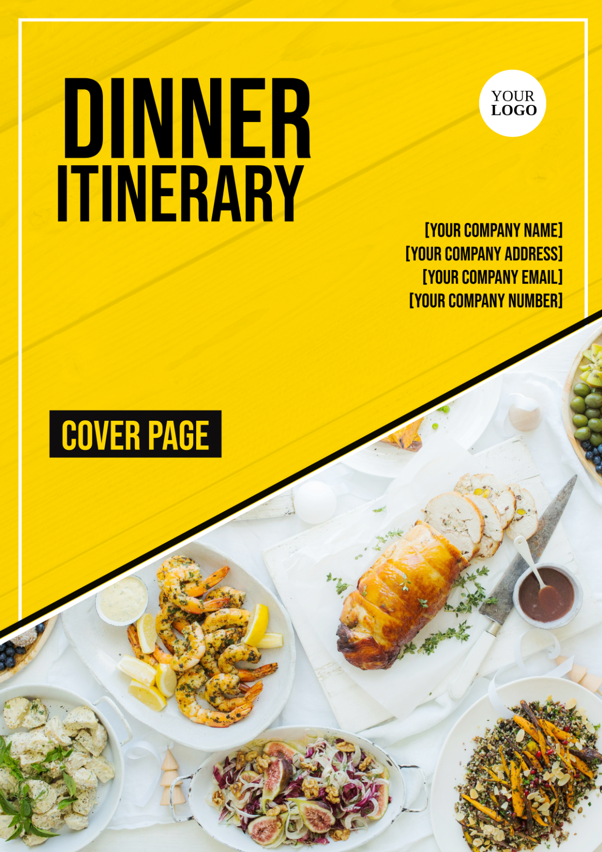 Dinner Itinerary Cover Page