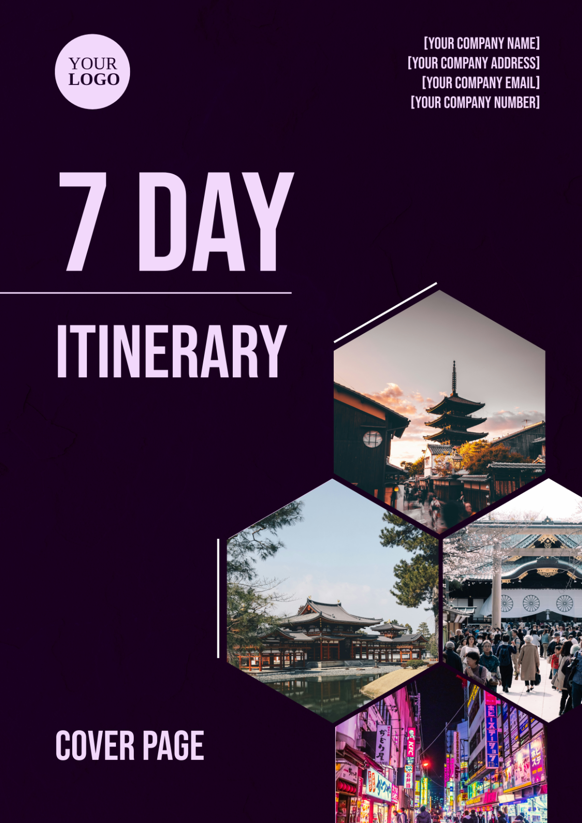 7 Day Itinerary Cover Page