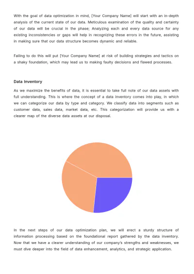 Free Sales Strategic Plan for Data Optimization Template to Edit Online