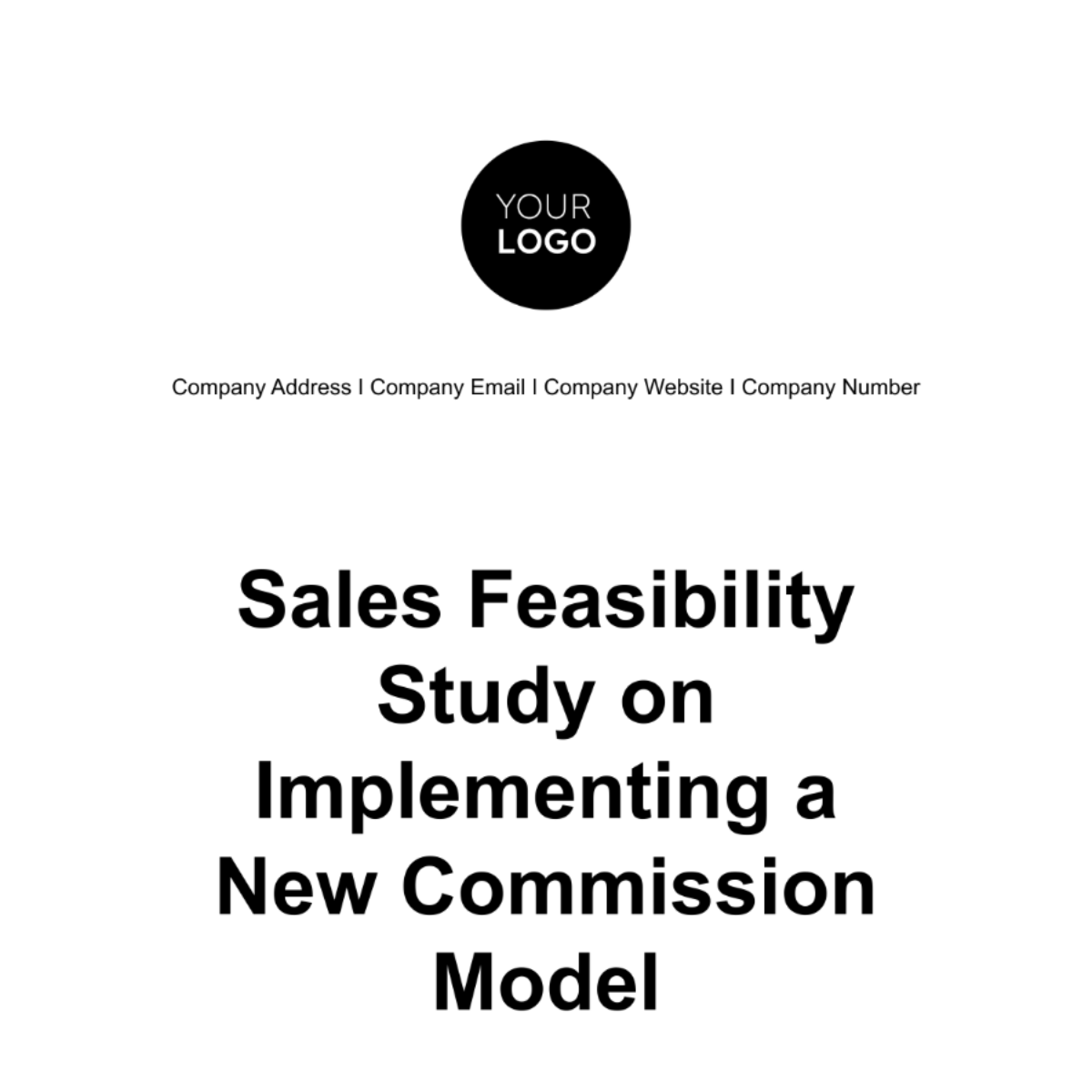 Free Sales Feasibility Study on Implementing a New Commission Model Template
