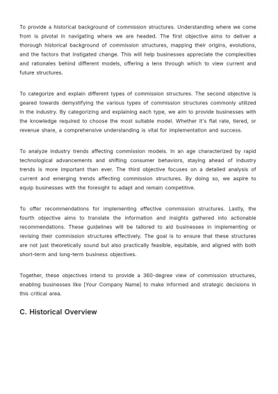 Free Sales Journal on Evolution of Commission Structures in the Industry Template to Edit Online